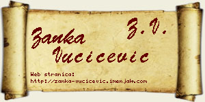 Žanka Vučićević vizit kartica